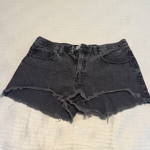 Abercrombie & Fitch Black Jean Shorts